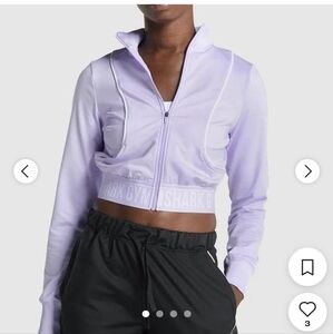 Gymshark Women's Lilac Crop Jacket Size S.